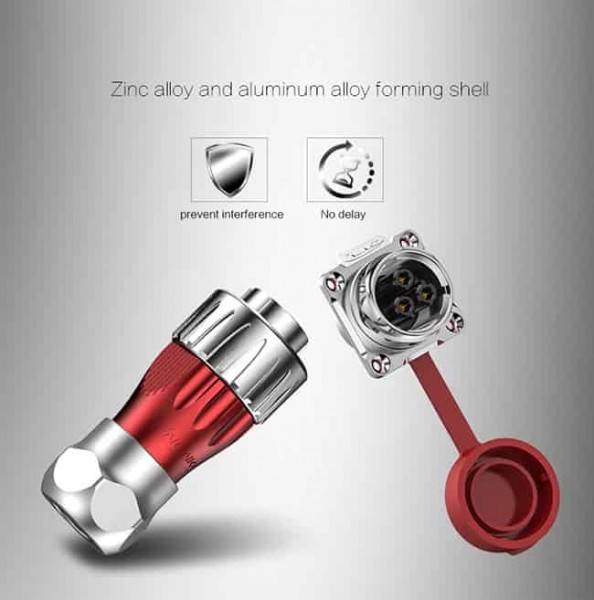 CNLINKO DH-24-Serie Chassis Connector Power female 3 pin 500 V 25 A ...