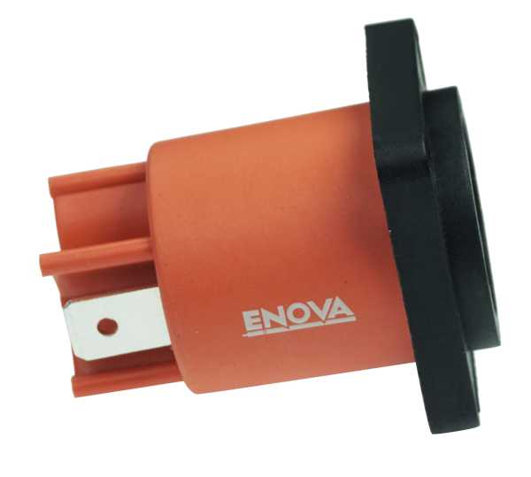 Power Chassis Stecker schwarz Input 250V 16A, IP65