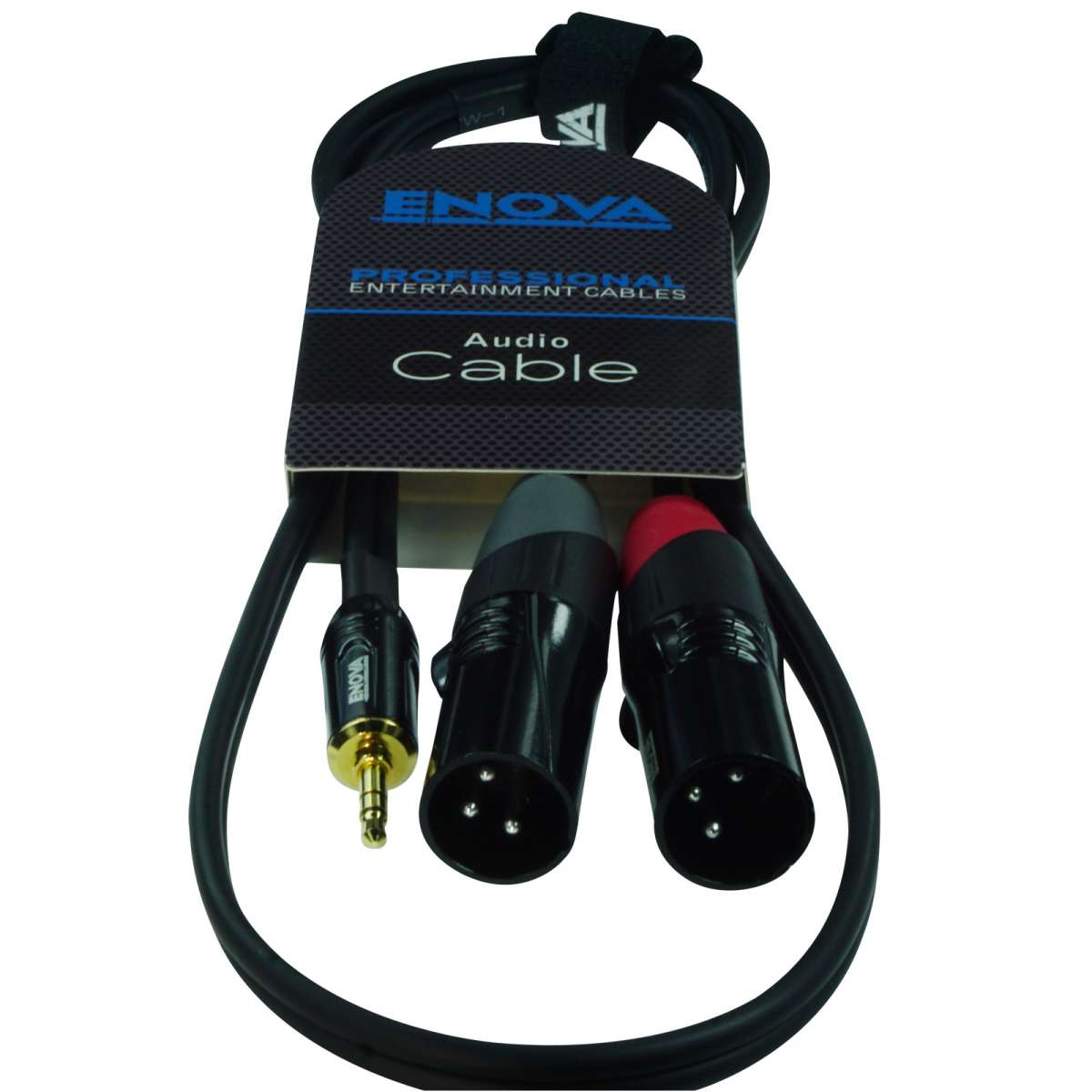 2x XLR male auf 1x 3.5mm Mini Klinke Adapterkabel. Audio Kabel von Enova Solutions AG