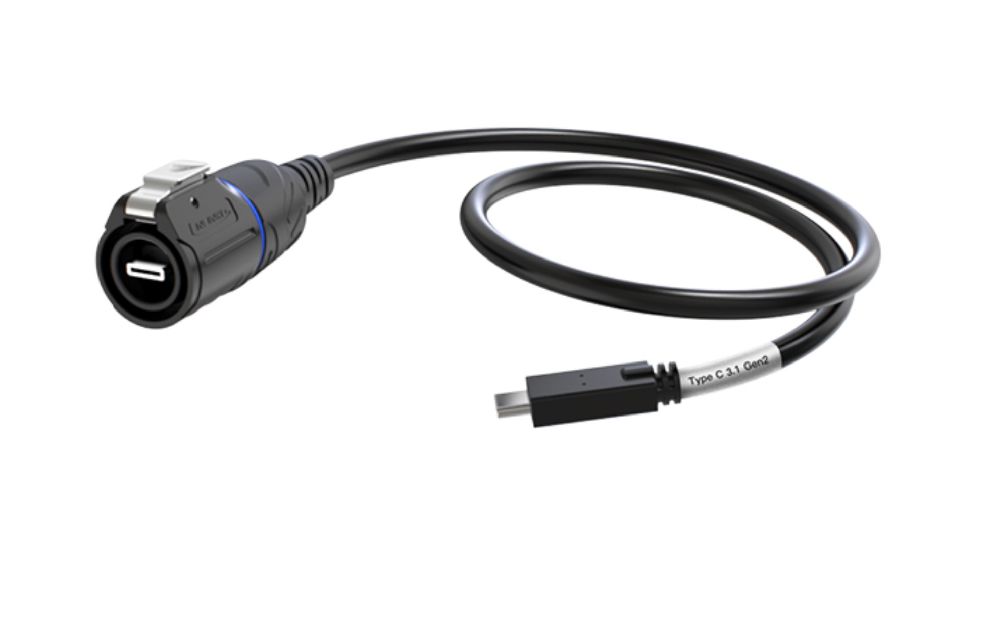 IP67 étanche à l'eau type-c câble USB C mâle à femelle connecteur de montage