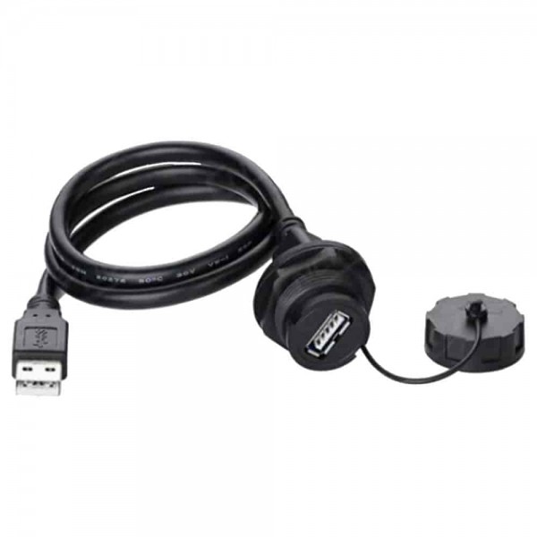 YU Data USB Kabel 2.0 Typ A Männchen auf Typ A Weibchen 1 m