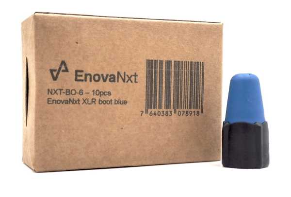 Boot blue for XLRs, 10 pieces