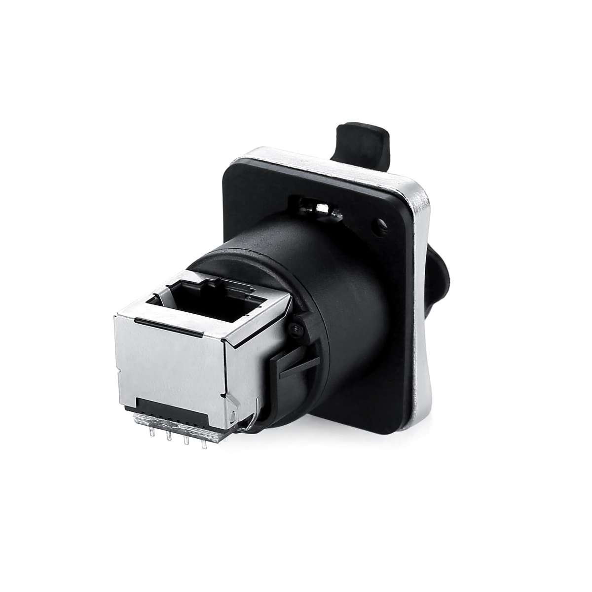 ip rated rj45 jack - feed through with port up - RJ45 in D size IP65