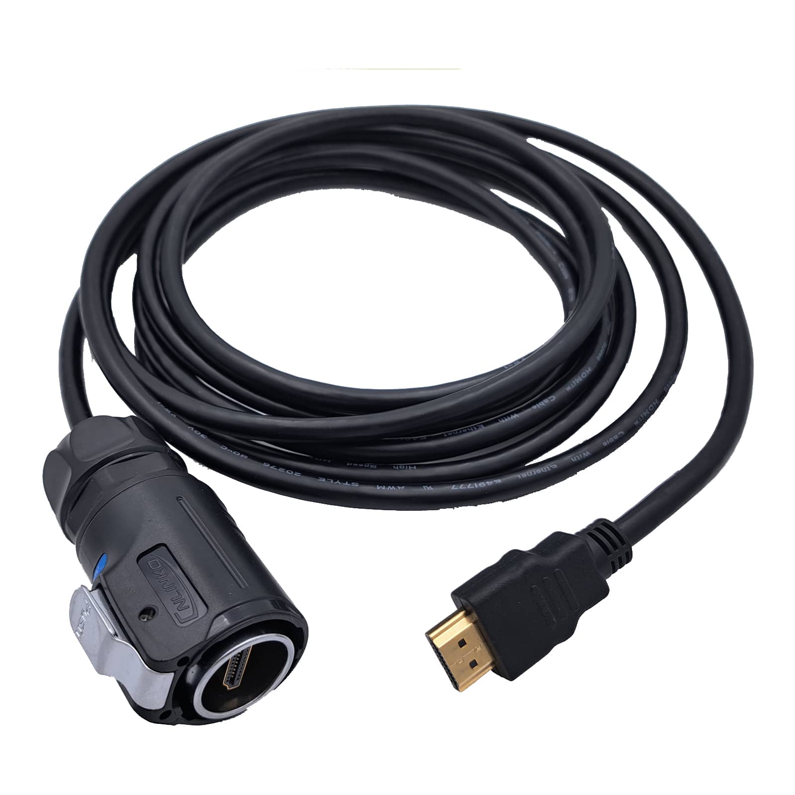 CNLINKO HDMI Connector - 3 meter industrial HDMI cable IP65 to