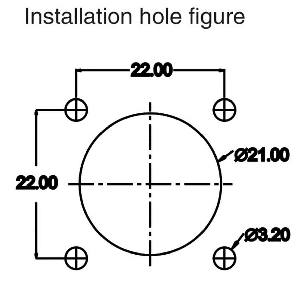 DH-20 power connector M20 5-pin female chassis square 500 V 12 A IP67 with barrier