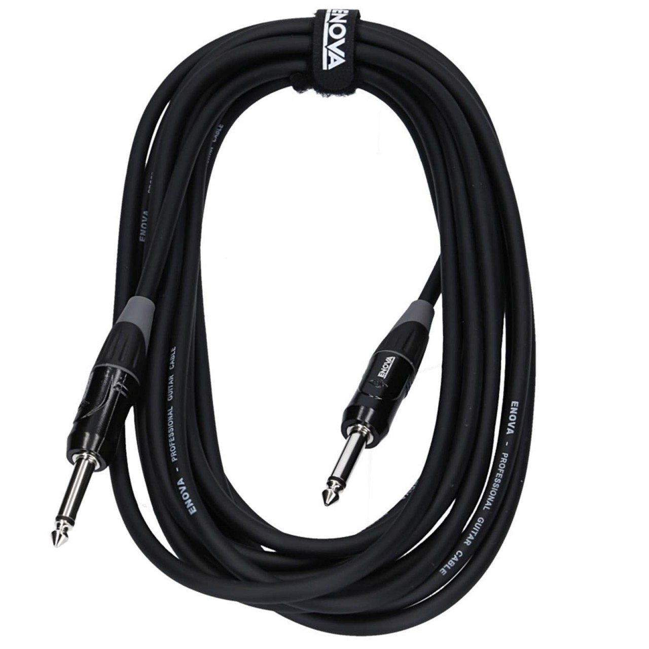 ENOVA Audio Kabel, 2 m Instrumentenkabel 6.3 mm Jack 2 pin mono, EC-A1-PLMM2-2 