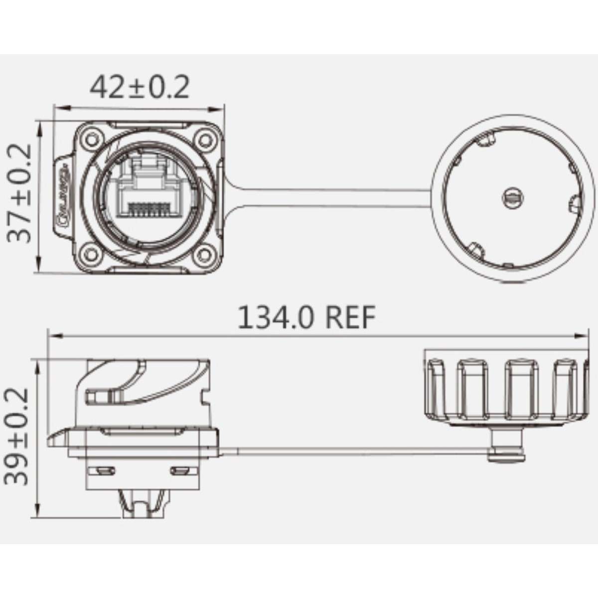 ip-rated rj45 socket