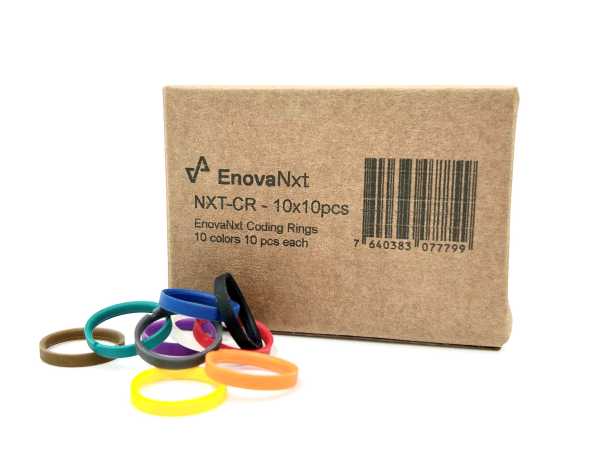 EnovaNxt Codier-Ringe, 10 Farben à je 10 Stück