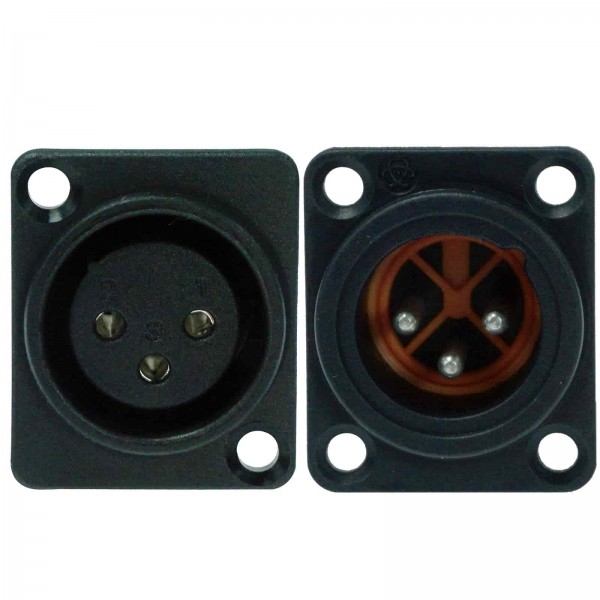 XLIP-Serie - XLR 3 pin Chassis-Set IP67 - ENOVA XLR Chassissteckverbinder für die Veranstaltungstechnik