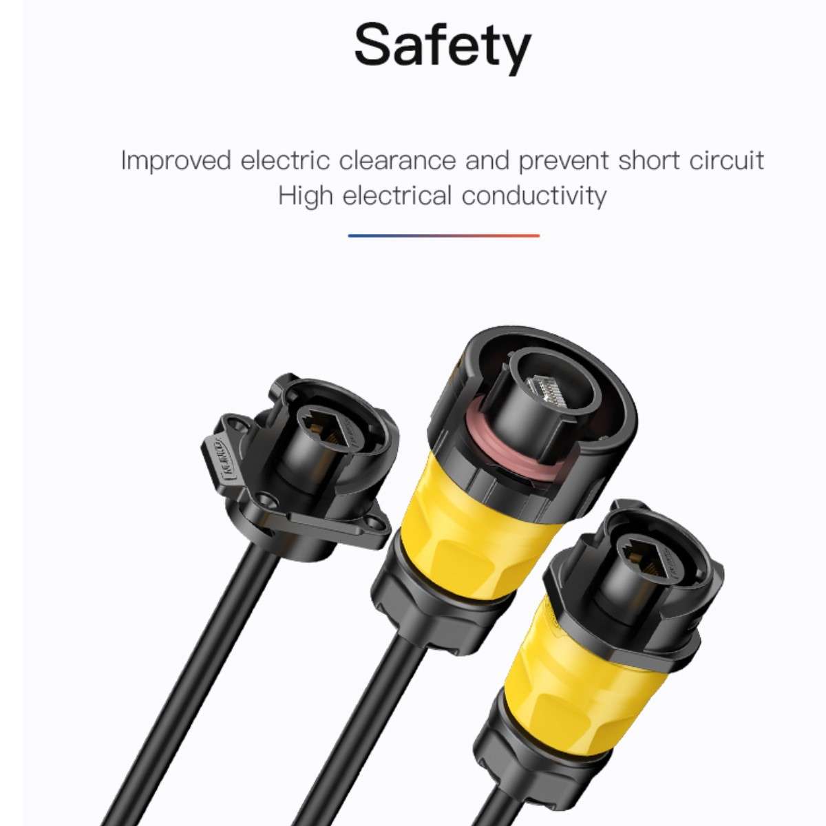 Ethernet RJ45 Connector IP68