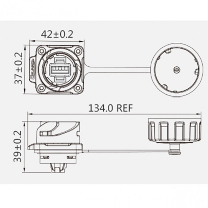 CNLINKO YM-24-USB series - industrial USB connectors and chassis 