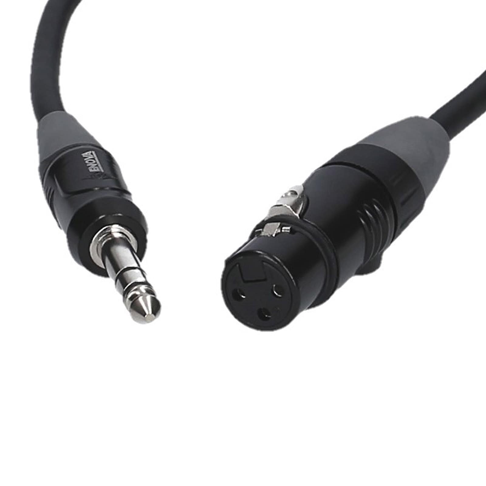 Câble microphone 2 m XLR femelle vers XLR mâle analogique et AES