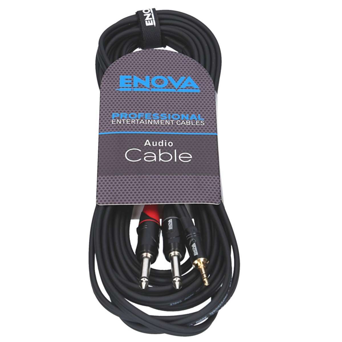 2 m Audio Adapterkabel von Enova Solutions AG, 3.5 mm Miniklinke auf 6.3mm Klinke EC-A3-PSMPLM-2